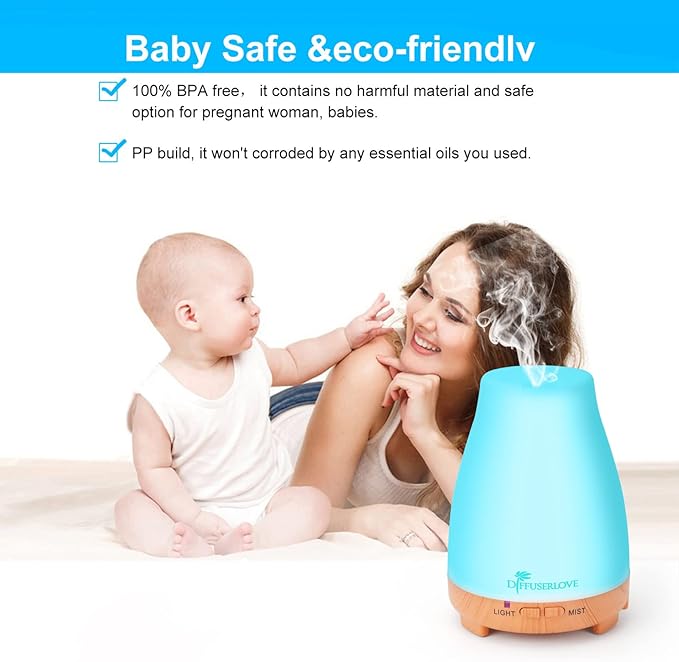 Diffuserlove Essential Oil Diffusers 200ML Remote Control Diffuser Mist - Image 3