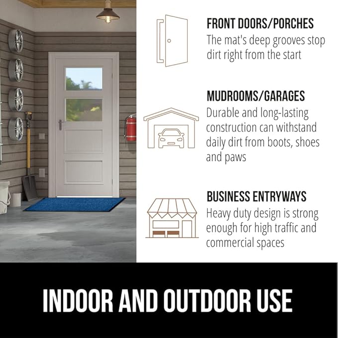 GORILLA GRIP Waterproof Traffic Guard Door Mat, Heavy Duty Entryway Mats - Image 7