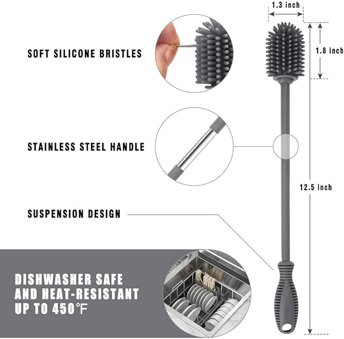 Silicone Bottle Cleaning Brush - Image 4