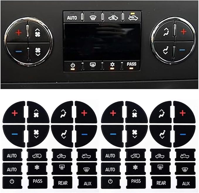AC Dash Button Repair Decal Stickers, Repair by JOYCOURT