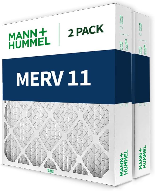 Mann+Hummel 16x20x4 MERV 11 Pleated HVAC AC Furnace Air Filters. Quantity 2. - Image 4