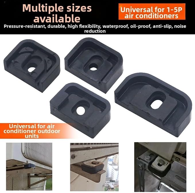 4 PCS Air Conditioner Outdoor Unit Vibration Damping Rubber Pad Foot Pad - Image 6