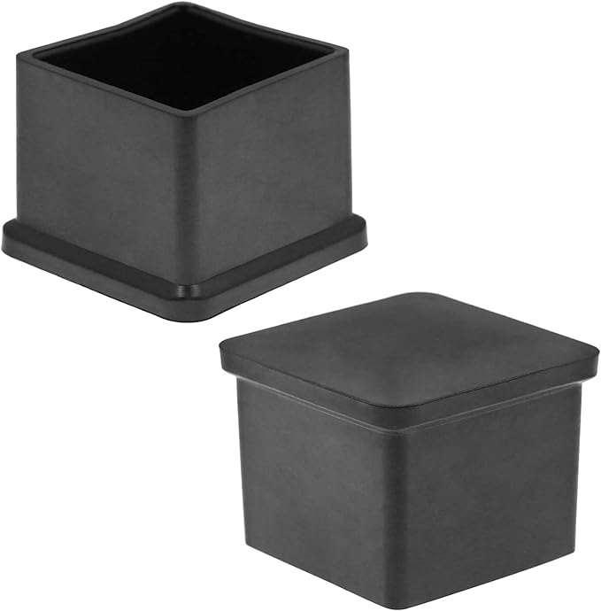 20Pcs Square Furniture Leg Caps 1-3/16" x 1-3/16", Anti-Slip PVC Chair Leg Caps - Image 3