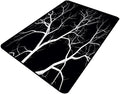 White Branches in The Dark Night Carpet: Elegant Pattern Printing Lightweight by Snarena