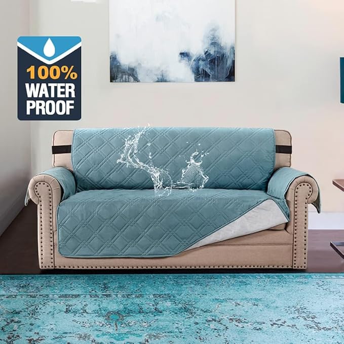 H.VERSAILTEX 100% Waterproof Sofa Slipcover Washable Loveseat Cover - Image 2