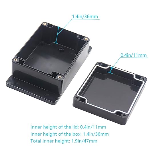 Zulkit Junction Box ABS Plastic Dustproof Waterproof IP65 Universal Electrical - Image 6