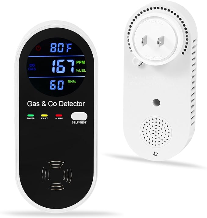 Koabbit Explosive-Gas & Carbon-Monoxide-Detectors, Plug in Carbon Monoxide Alarm by ProductCategory