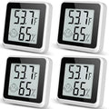 Indoor Humidity Meter Hygrometer 4Pack, Room Thermometer by Vaikby