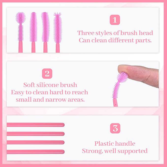 40Pcs Sewing Machine Cleaning Kit, Silicone Small Brushes - Image 3