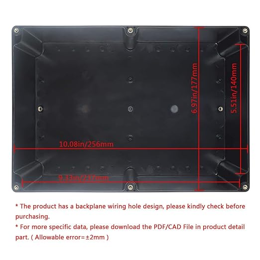 LeMotech ABS Plastic Electrical Project Case Power Junction Box, Project Box - Image 2