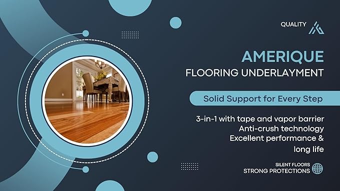 400SQFT AMERIQUE 2MM Premium Flooring Padding 3-in-1 Heavy Duty Foam Royal Blue - Image 5