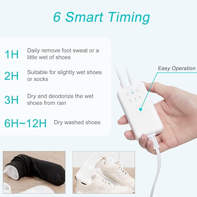 Shoe Dryer and Deodorizer with Timer - Image 3