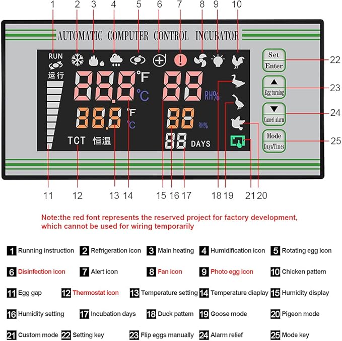 Fully Automatic XM-18S Incubator Controller Thermostat Temperature Humidity - Image 4