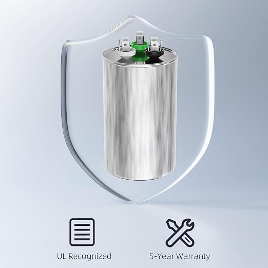 FOCSPROD 80+10 uF 80/5 MFD ±6% 370V/440V CBB65B AC Capacitor, Dual Run Round - Image 4