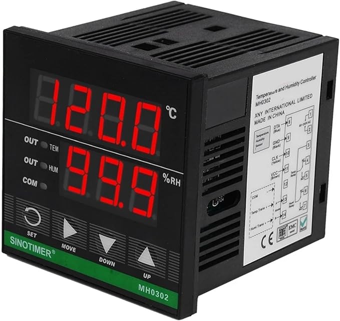 Temperature Humidity Controller, MH0302 Panel Mounted Digital Temperature and - Image 3