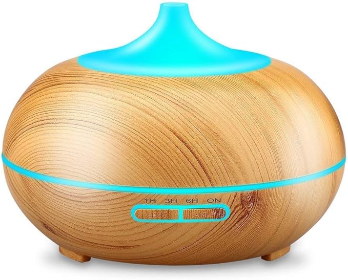 Aroma Essential Oil Diffuser, JoySusie 500ml Wood Grain Ultrasonic Cool Mist by JoySusie