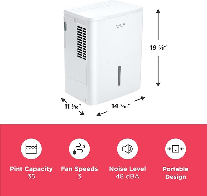 Frigidaire Gallery 2-in-1 35-Pint Dehumidifier - Image 3