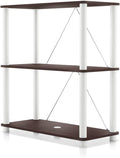 Homes: Inside + Out Apexa Modern 3-Tier Wide Shelving Units, Collectibles by HOMESInsideOut