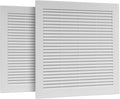 2-Pack 12" x 12" Square Air Vent Cover – White Plastic Vent Deflector by Unknown