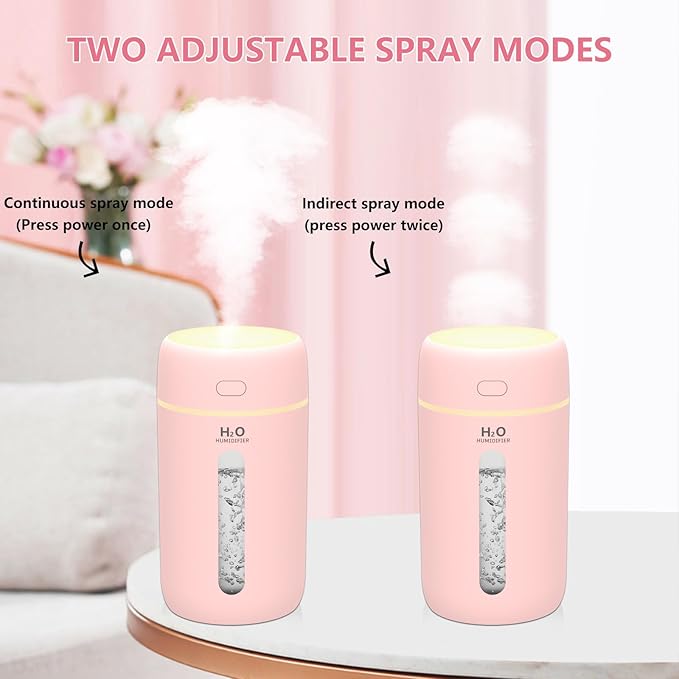 Lisacool Small Humidifier, Portable Mini Humidifier - Image 3