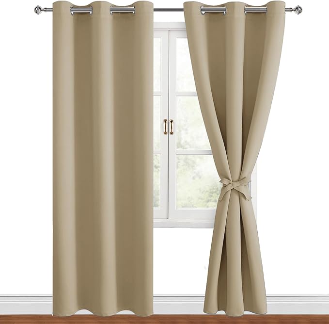 Hiasan Blackout Curtains for Bedroom, 38 x 84 Inches Long by Hiasan