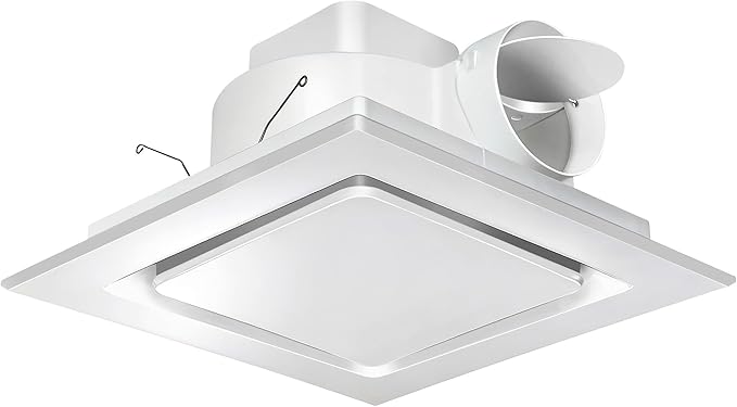 Bathroom Exhaust Fan 12" Panel Ultra Quiet without Light（10x10 Mount）, 1.0 Sone by Orsong