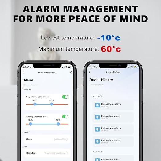WiFi & Bluetooth Temperature and Humidity Sensor, No Hub Required, Compatible - Image 6