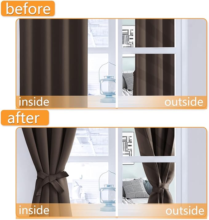 Hiasan Blackout Curtains for Bedroom, 52 x 96 Inches Long - Image 5