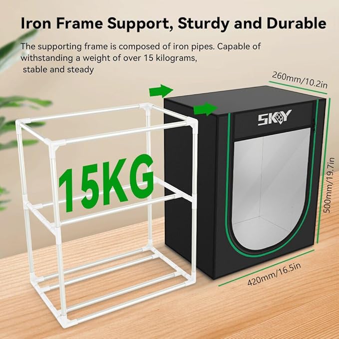 Skouphy 3D Printer Filament Storage Box, 2-Tier Storage Shelves - Image 3