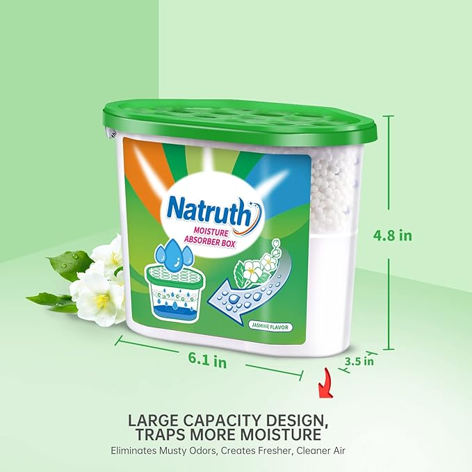 NATRUTH Moisture Absorber boxes, Jasmine 800ml*12.5OZ Closet Dehumidifier - Image 4