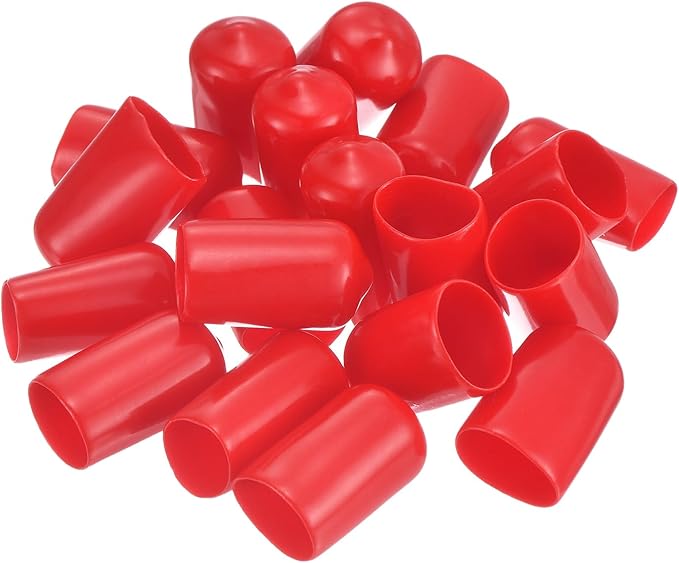 uxcell 20pcs Rubber End Caps 12.5mm ID Vinyl Round Tube Bolt Cap Cover Thread - Image 4