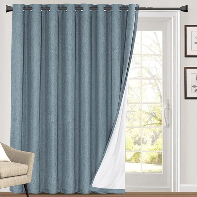 PrinceDeco Blackout Curtains 84 Inches Long Patio Curtains by PrinceDeco