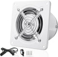 4'' Wall-Mounted Exhaust Fan, Small Bathroom Metal Iron Ventilation Fan by ACEDUROBLA