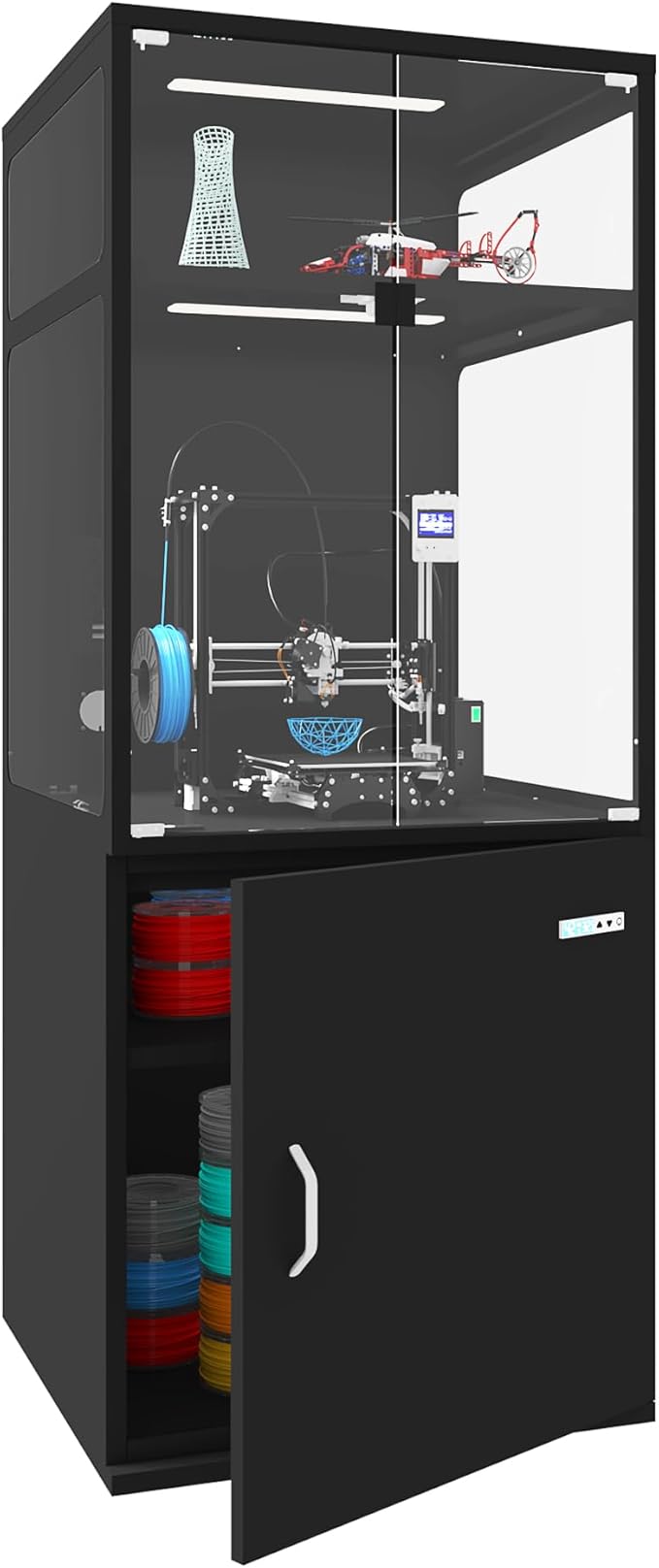 400L 3D Printer Cabinet with Filament Storage, Built-in Dehumidifier & by RJOKMT