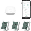 YoLink Indoor Thermometer Hygrometer 3-Pack YS8023 by YoLink