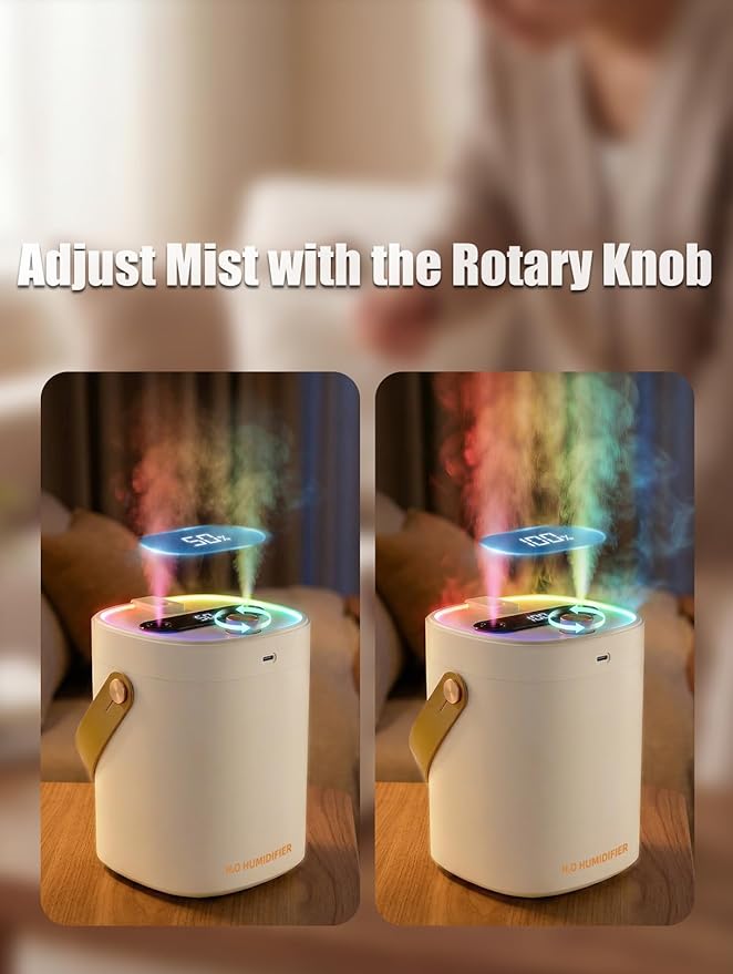 Humidifier for Bedroom, 2L Cool Mist Humidifier - Image 3