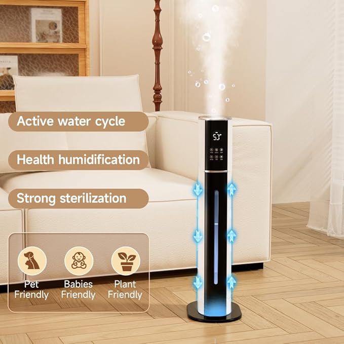 2.4Gal/9L Top Fill Quiet Ultrasonic Humidifier - Image 6