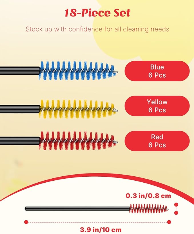 Pawfly 18 Pcs Hummingbird Feeder Cleaning Brushes, Mini Nylon Hummingbird - Image 2