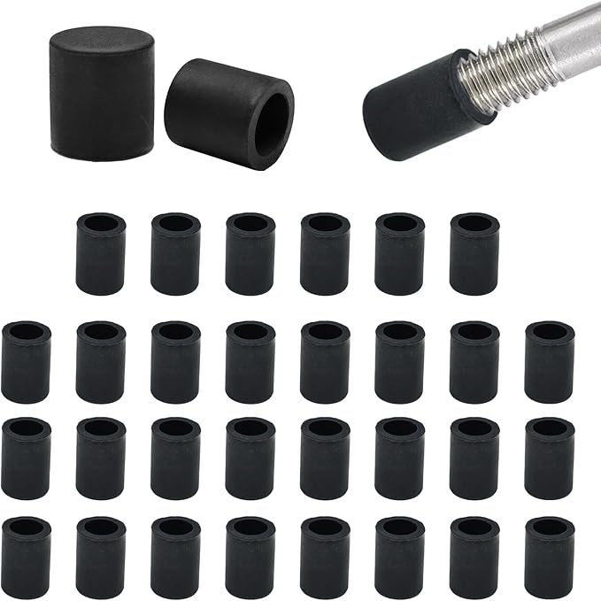 5/32" Silicone Chair Leg Floor Protectors, Rubber Chair Leg Caps, Non-Slip by EASYEAH
