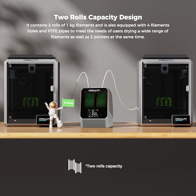 2 Pack Creality Official Space Pi Filament Dryer Plus Kit, 4 Spools Capability - Image 2
