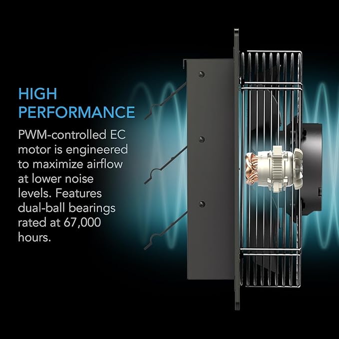 AC Infinity AIRLIFT S16, Shutter Exhaust Fan 16” - Image 4