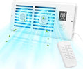 Register Booster Fan for 4" x 10" Vents Only, 10 Speeds to Control Cool & Warm by WeeLeeGoo
