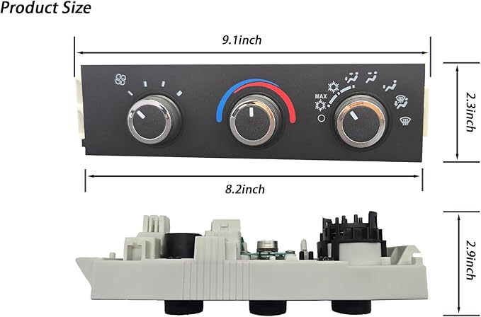 599-217 Front HVAC Climate Control Module Panel is Compatible - Image 7