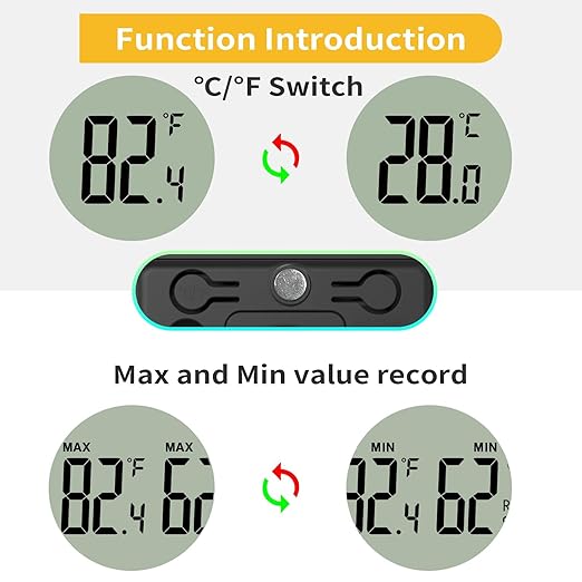 3PCS Mini Digital Hygrometer and Thermometer Reptile Thermometer - Image 3