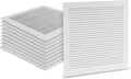 10-Pack 12" x 12" Square Air Vent Cover – White Plastic Vent Deflector by Unknown