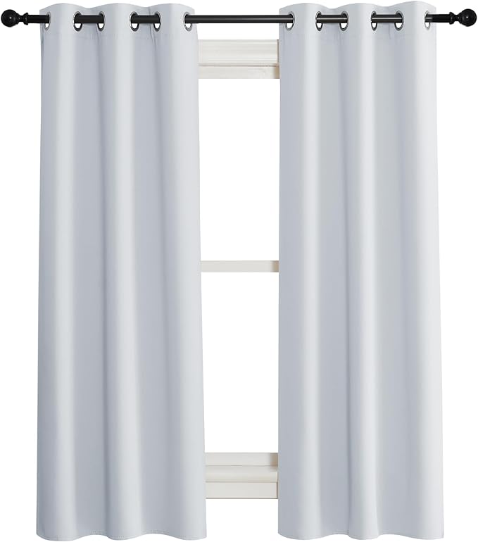 NICETOWN Room Darkening Window Treatment Curtain, Cloud Grey, Single Panel by NICETOWN