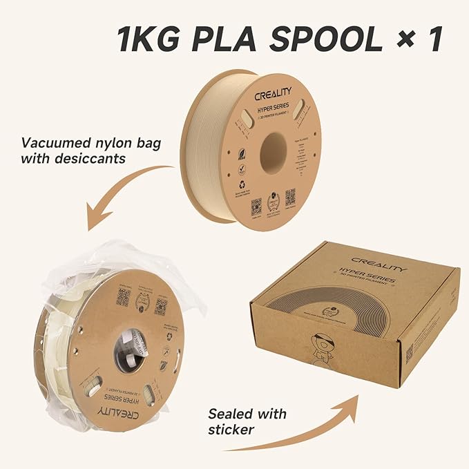 Official Creality Hyper PLA Filament 1.75mm, High Speed PLA 30-600mm/s Rapid 3D - Image 7
