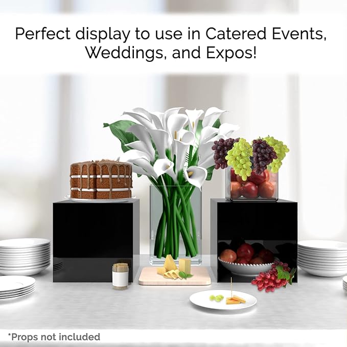 12 Inch Glossy Black Acrylic Display Box - Image 2