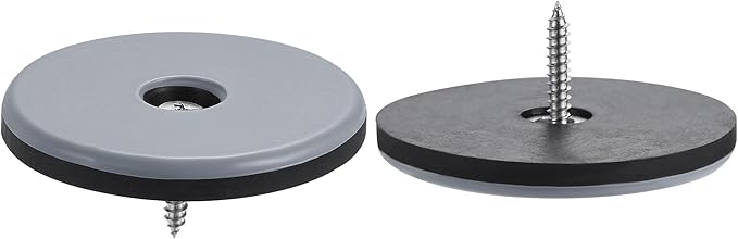 uxcell 50mm Furniture Feet Slider Glides Screw-in Chair Leg Protector Pads PTFE - Image 4