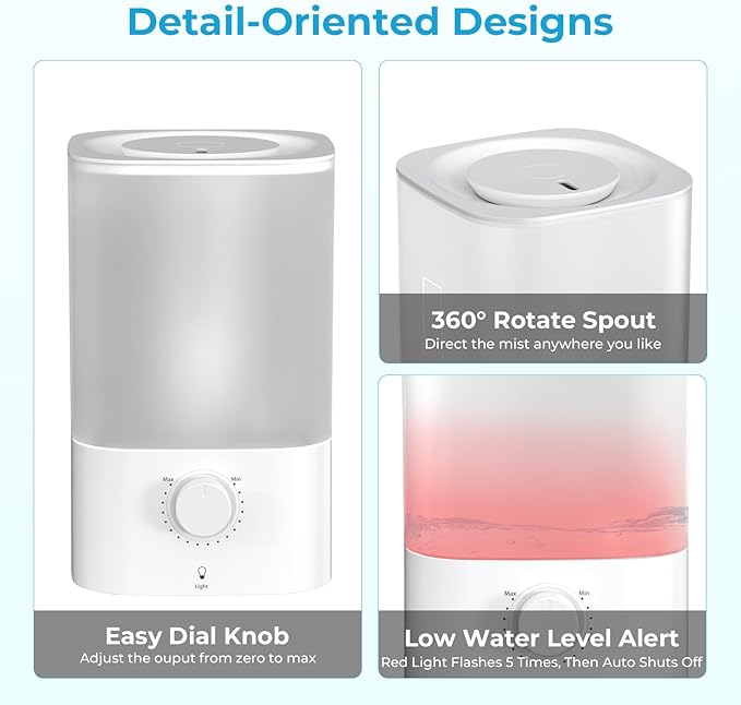 Cool Mist Humidifier for Bedroom & Baby Nursery - Image 7